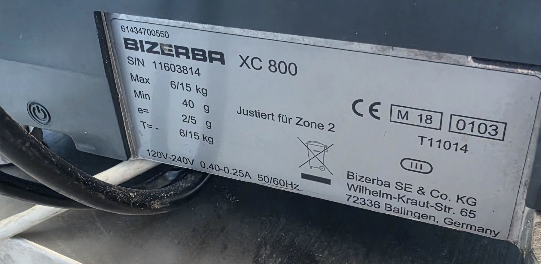 Bizerba Matériel de laboratoire: BIZERBA XC800 Retailwaage – D'occasion à Zürich par mer_g99t 1