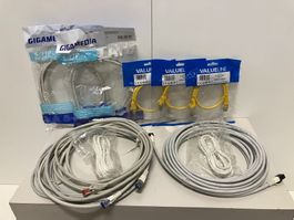 Post. neuer div. Netzwerk Kabel ab 1.-