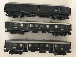 3x SBB CFF Personenwagen gebraucht MÄRKLIN SELTEN (TÜRÖFFNER