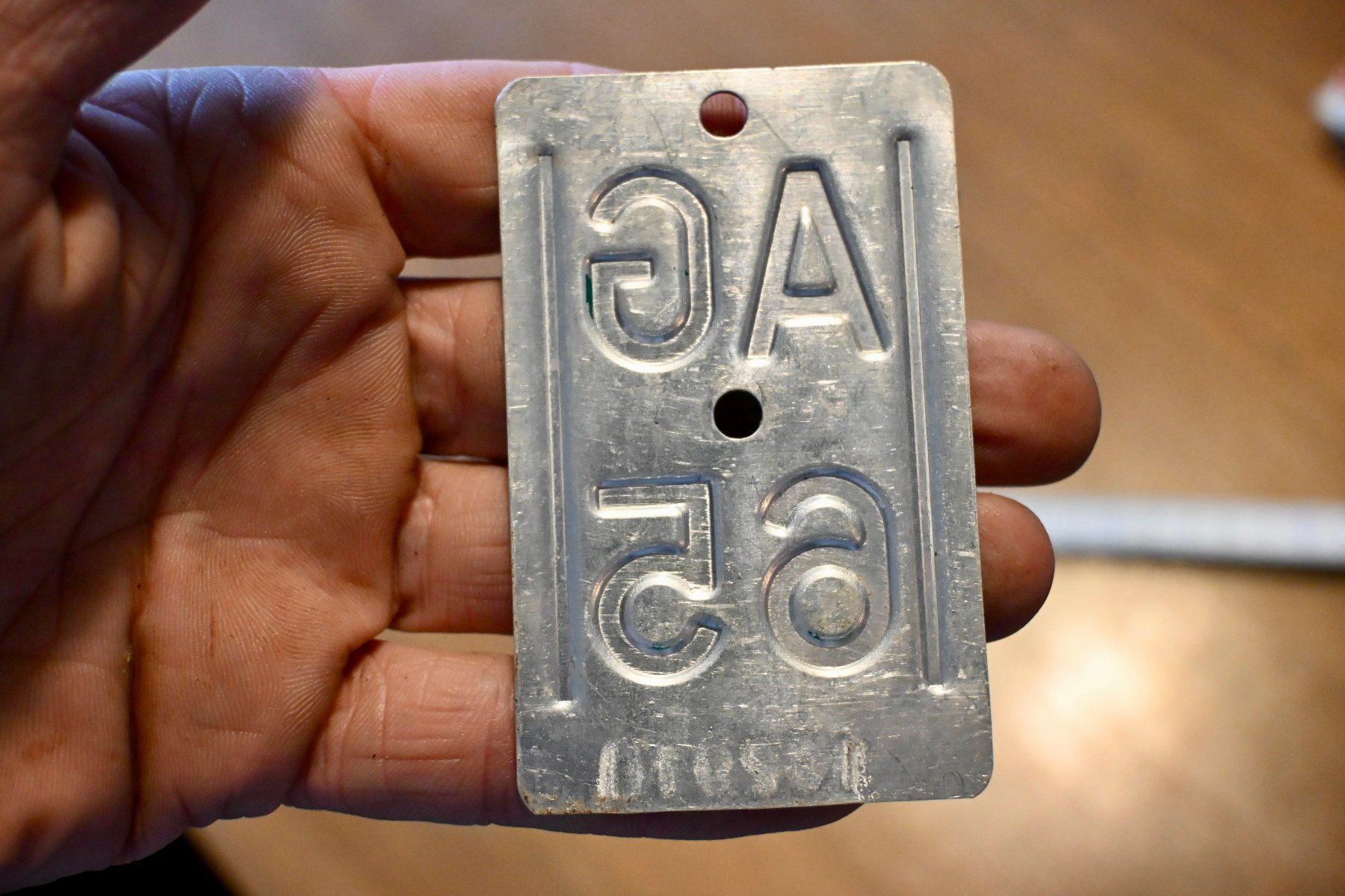 Schilder: Velonummer AG von 1965 - Aargau - AG 65 – Gebraucht aus Pfaffhausen von mono_rec 5
