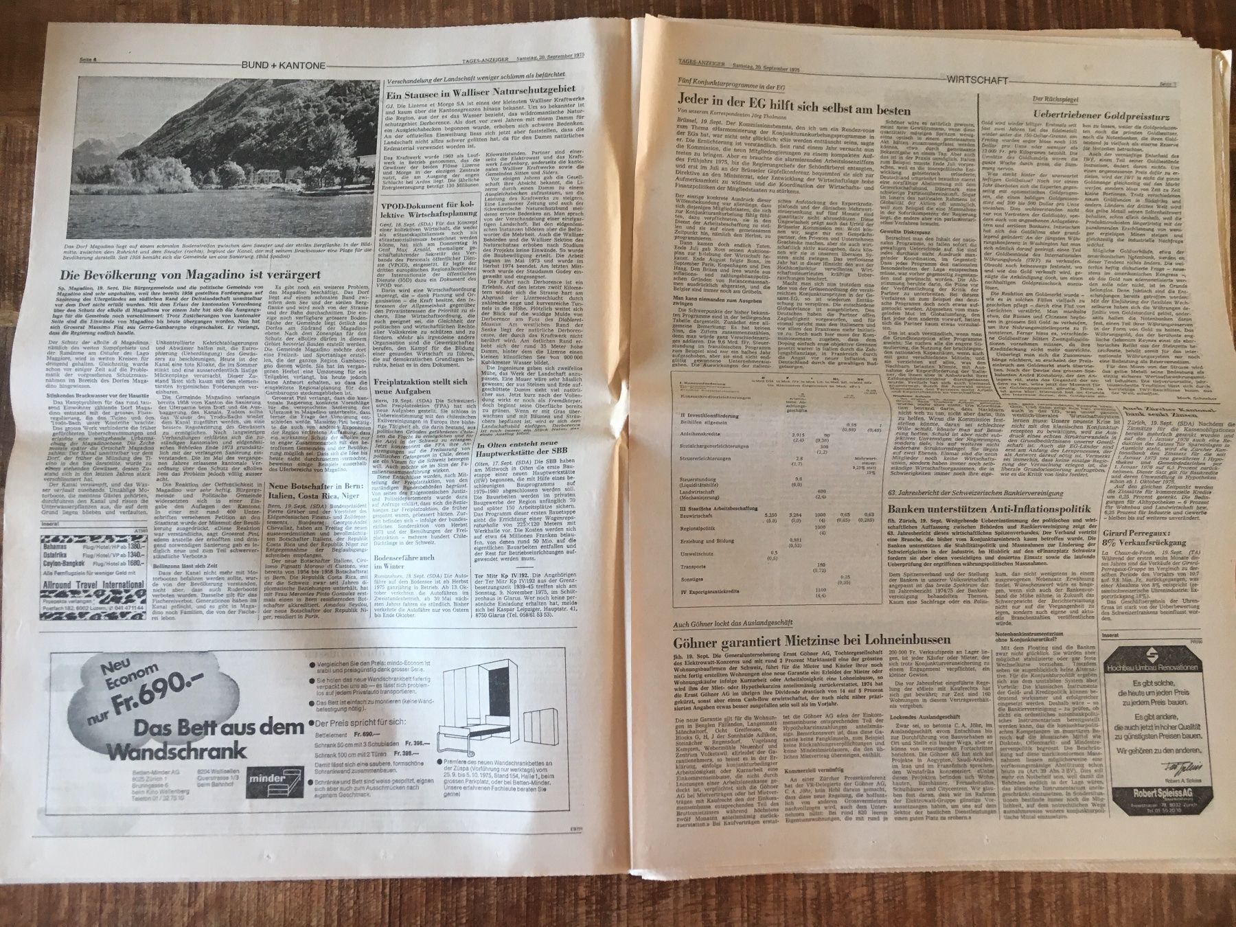 Zeitschriften & Magazine: Tagesanzeiger vom SA, 20. September 1975 – Gebraucht aus Luzern von Jiggy_8898 2