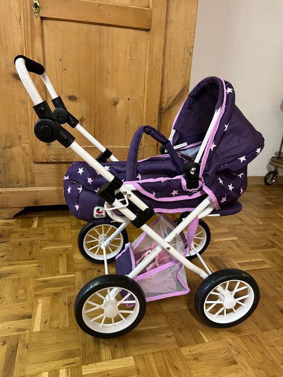 Bayer Chic 2000 Puppenwagen Leni – 2in1 Kombi Mit Tragetasche, Lila