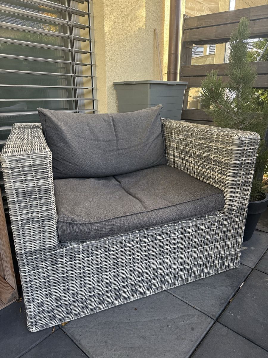 Poltrone: 2x Rattansessel für den Garten oder Balkon – Usato da Büsserach venduto da SalebyGianni