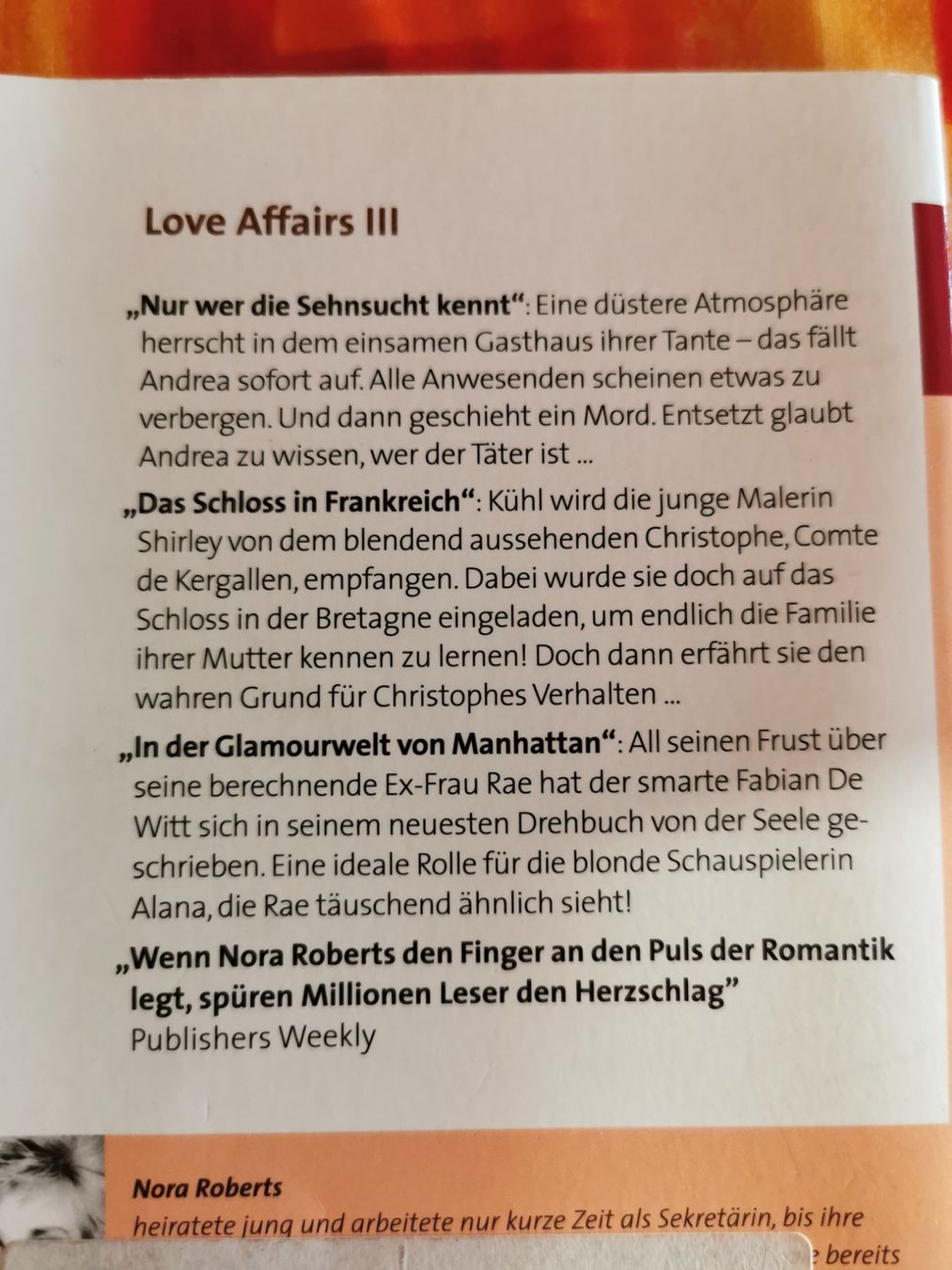 Bücher: Nora Roberts, Love Affairs III – Gebraucht aus Kölliken von mar5742 1
