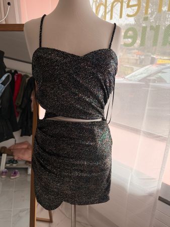 Zara Glitzer Minikleid,Schwarz,Grösse M ,neu mit Etikett!