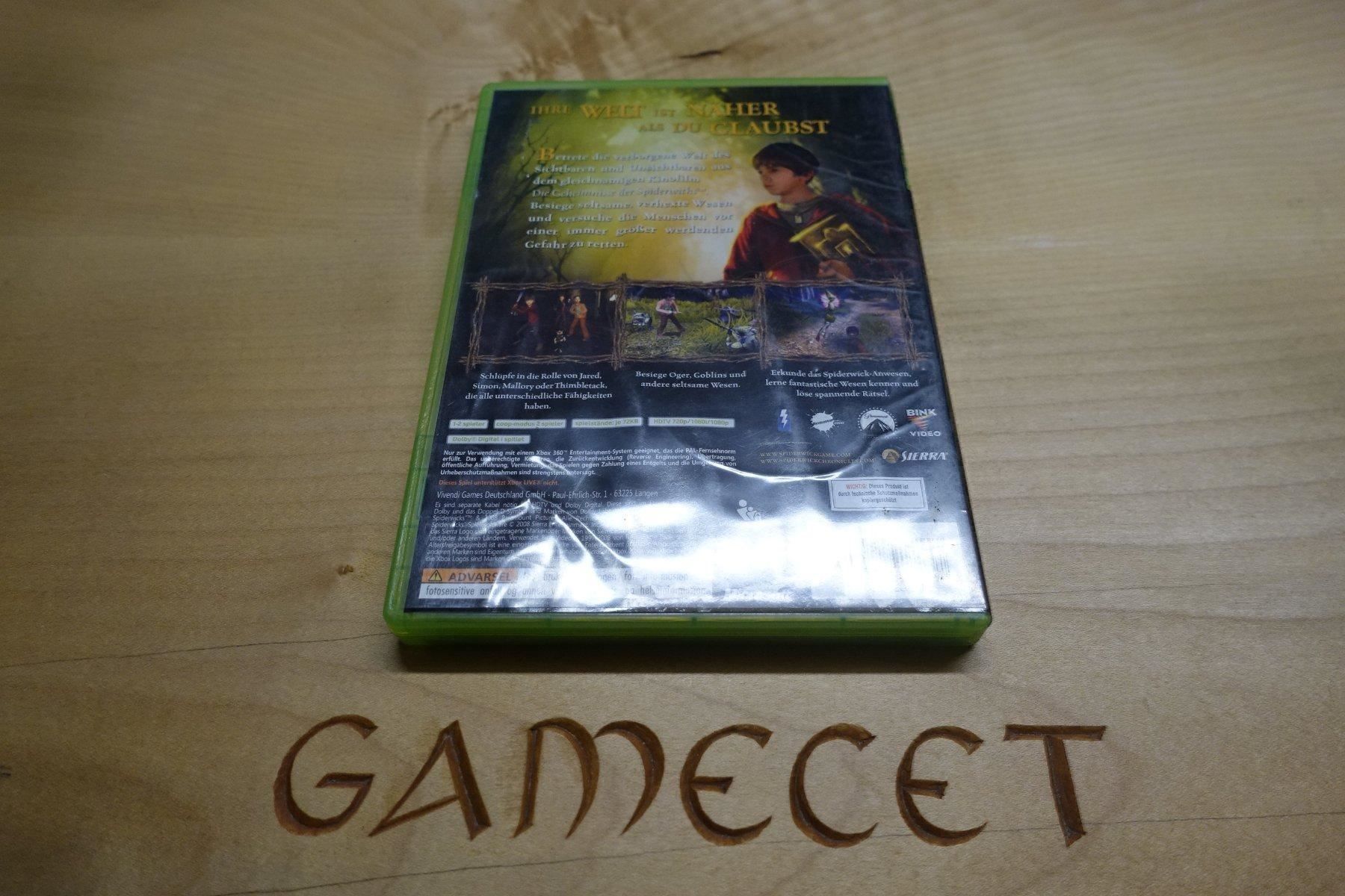 Microsoft Giochi: Die Geheimnisse der Spiderwicks – Usato da Steinach venduto da Gamecet 2