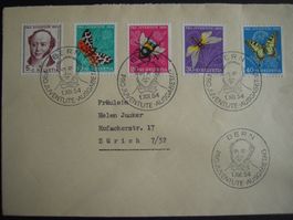 PJ 1954 FDC 1.12.54