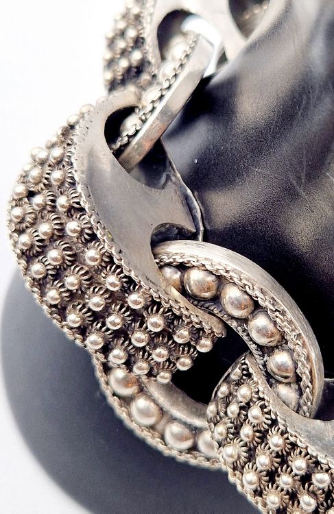 Imposant Bracelet en argent 800Silb pièce unique 3