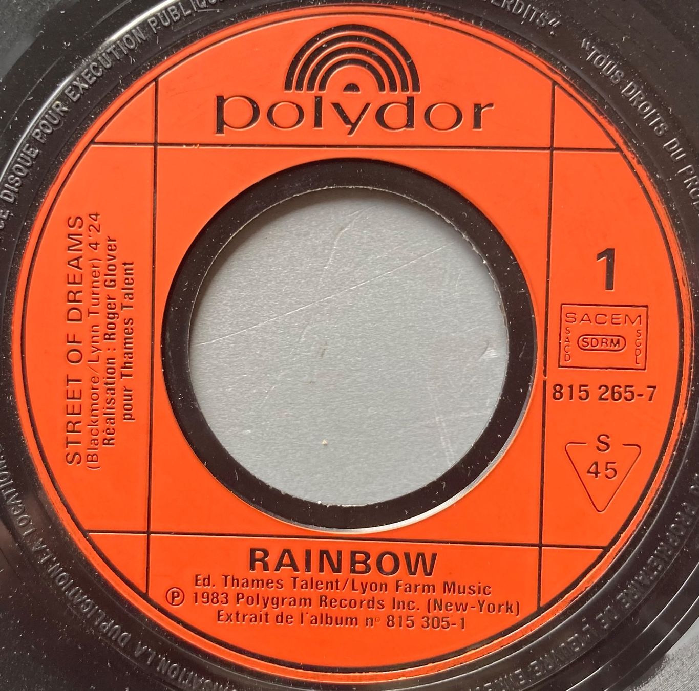Dischi in vinile: RAINBOW - STREET OF DREAMS – Usato da Poliez-Pittet venduto da Newtown-Records 2
