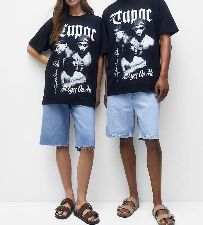 Pull&Bear T-Shirts: 2Pac T-Shirt Grösse S, Pull&Bear, schwarz, Hip Hop – Gebraucht aus Thun von tat_wg9t 2