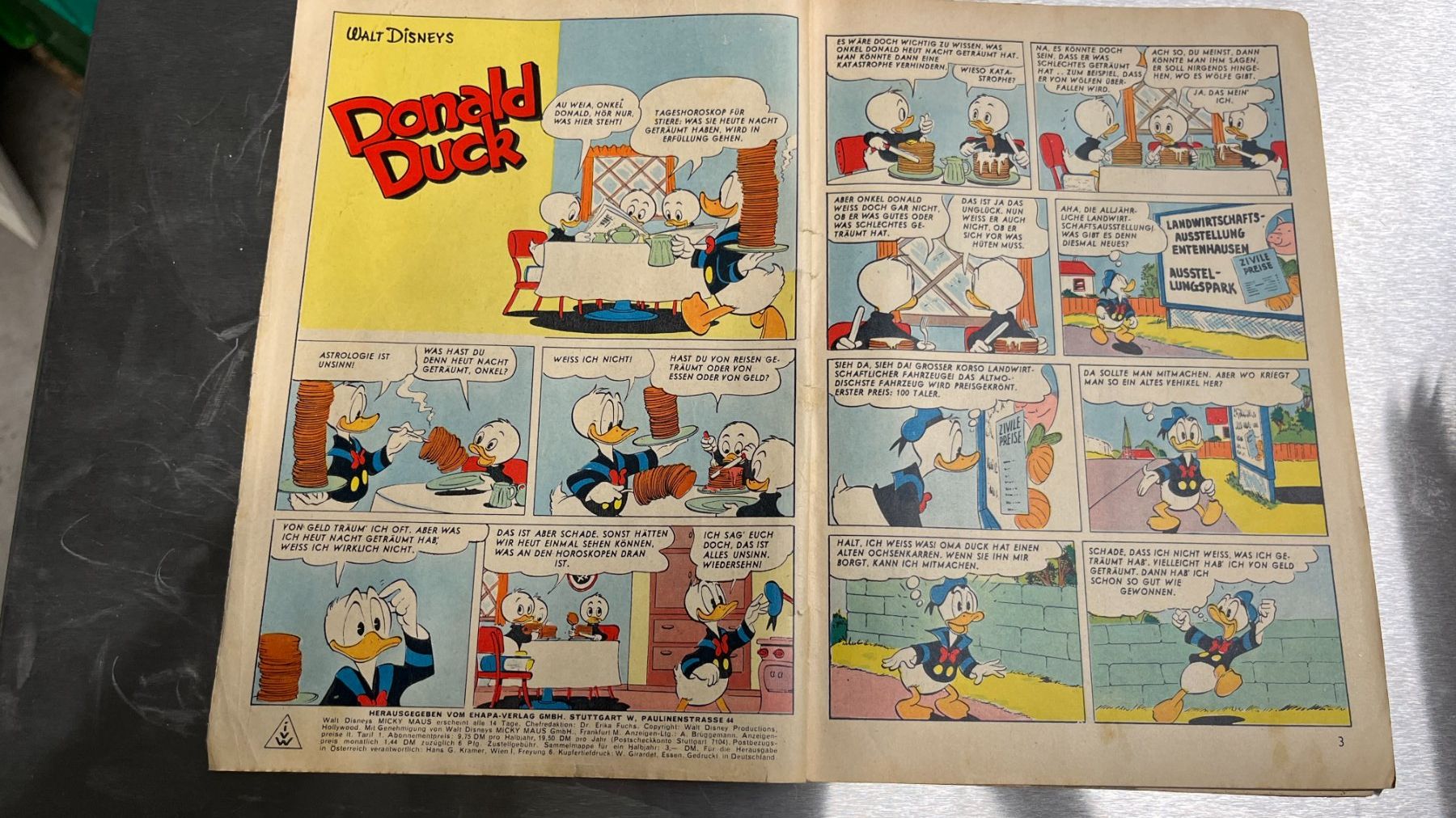 Fumetti: Walt Disneys Micky Maus Nr. 17, 2. August 1956 – Usato da Bern venduto da daskannweg 2