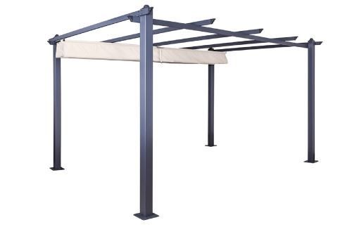 Tende & Padiglioni: Pavillon  Pergola Aluminium Luxor beige – Nuovo e nell'imballaggio originale da Herbertingen venduto da jet-line-e-trade 2