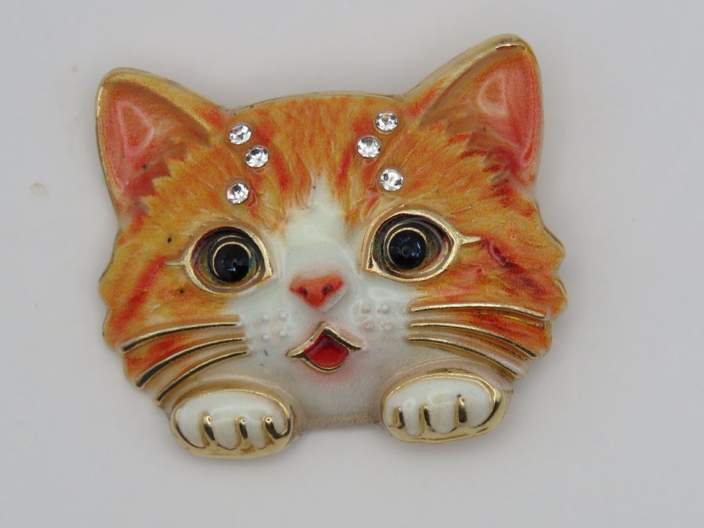 Broches & Aiguilles: Brosche - BÜSI - Emaille - Glitzersteine - 4x3,5cm – Neuf avec emballage d'origine à Grenchen par Yamahwildstar16 3