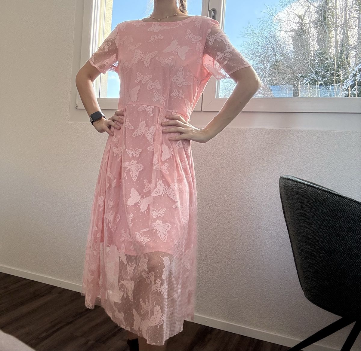 Lotti di vestiti: rosa Kleid Gr M – Usato da Burg AG venduto da san_y56v