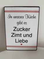 Deko Schild, Metall 
