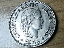 10 Rappen 1943 - fast vorzüglich!