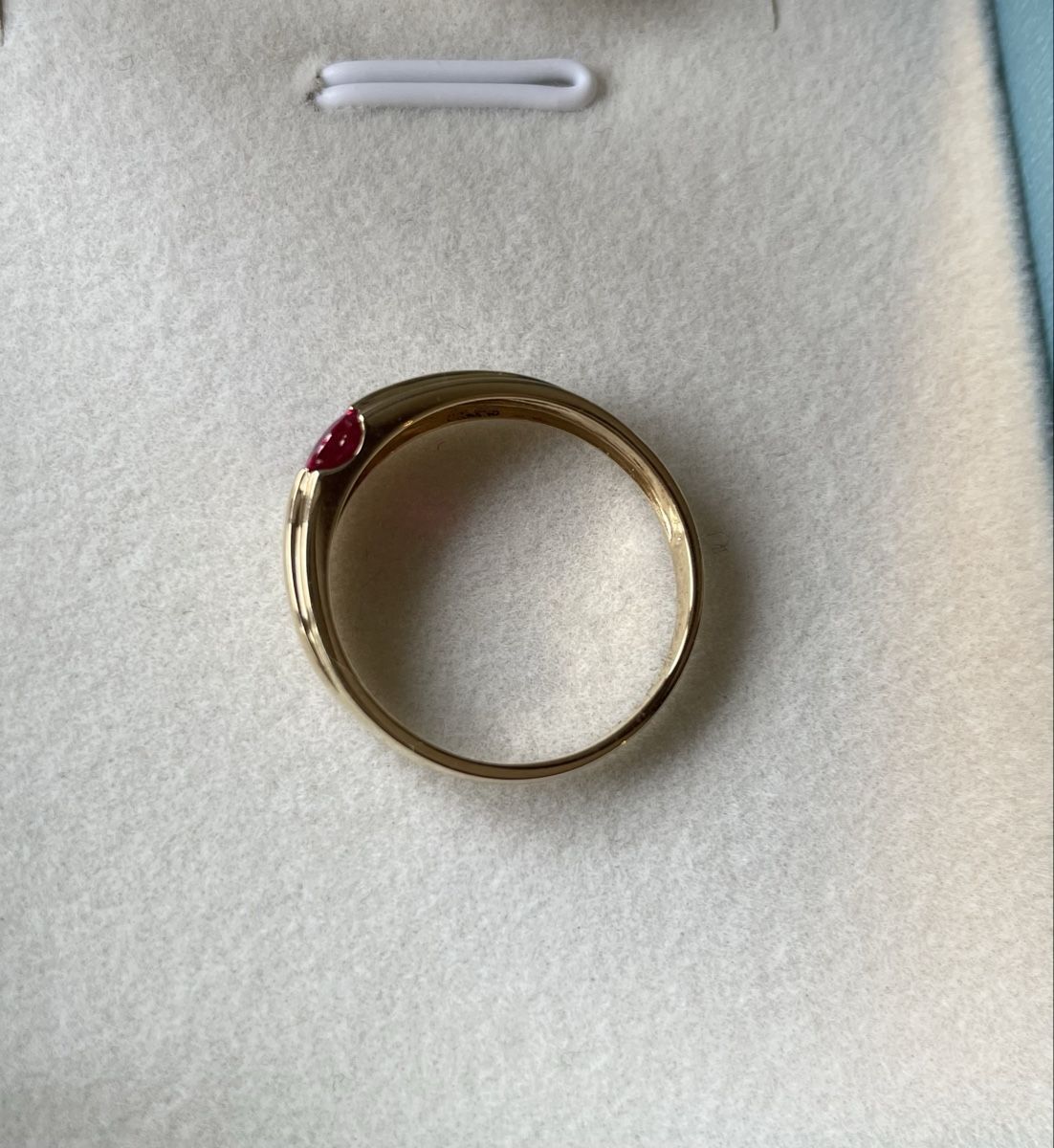 Anelli: Goldring 750 mit natürlichem Rubin – Nuovo (secondo la descrizione) da Bern venduto da Steinfieber 2