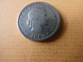 Schweiz 1887, 20 Rappen