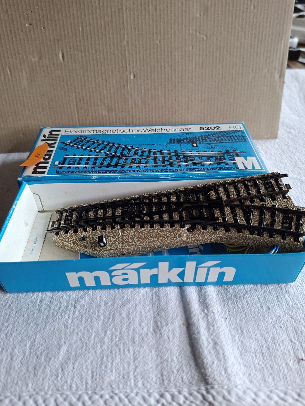 Märklin Modellini di ferrovie: 1 Märklin HO Weiche 5202 – Nuovo e nell'imballaggio originale da Lohn-Ammannsegg venduto da schwerti53