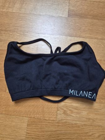Schwarzer Sport BH von Milanea, Grösse S,