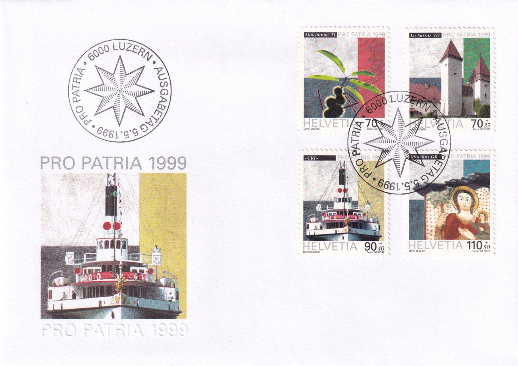 Tutti i francobolli: Lot Pro Patria FDC 1997 1998 1999 – Usato da Rossa venduto da becky05 2