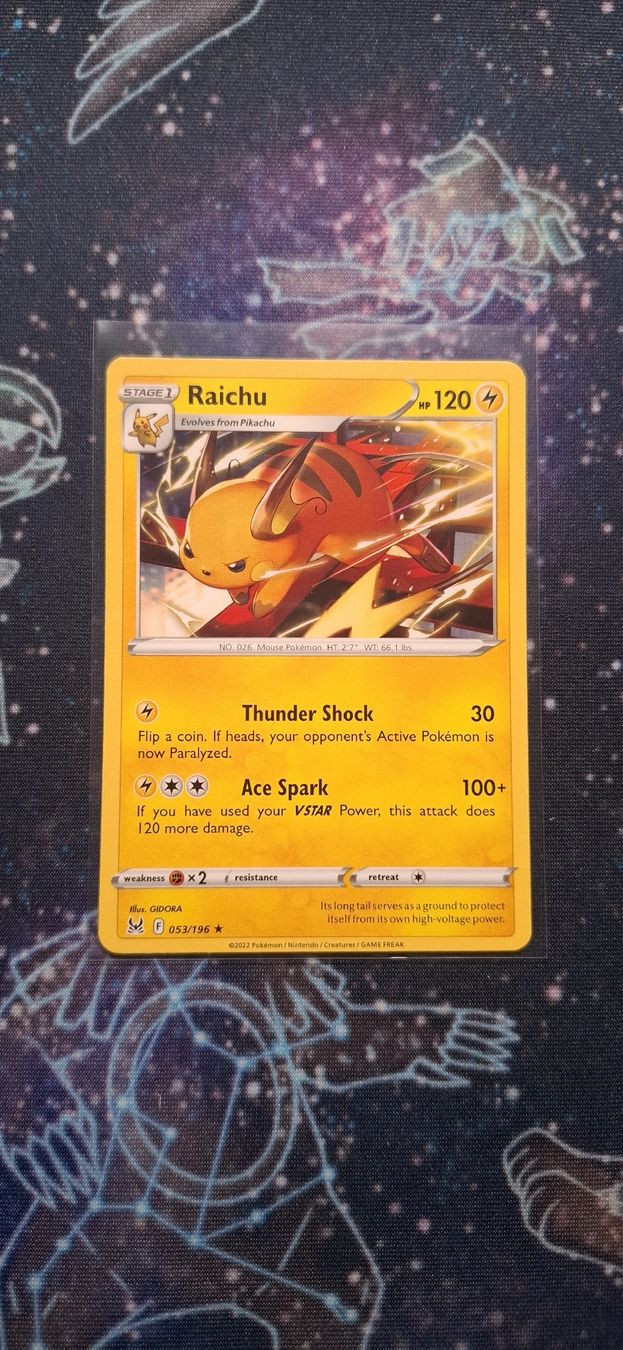 Pokémon Carte collezionabili: Raichu Lost Origin - 053/196 ENG – Nuovo (secondo la descrizione) da Petit-Lancy venduto da Kara_TCG 1