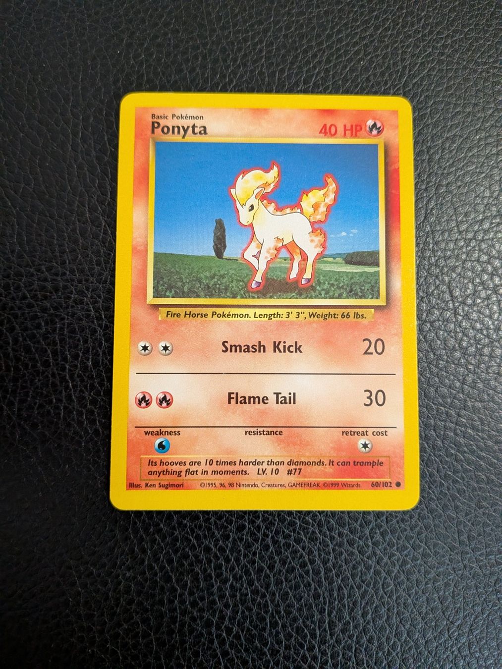 Pokémon Carte collezionabili: Base Set Ponyta 60/102 Ab 1 – Usato da Paradiso venduto da Pkmn10