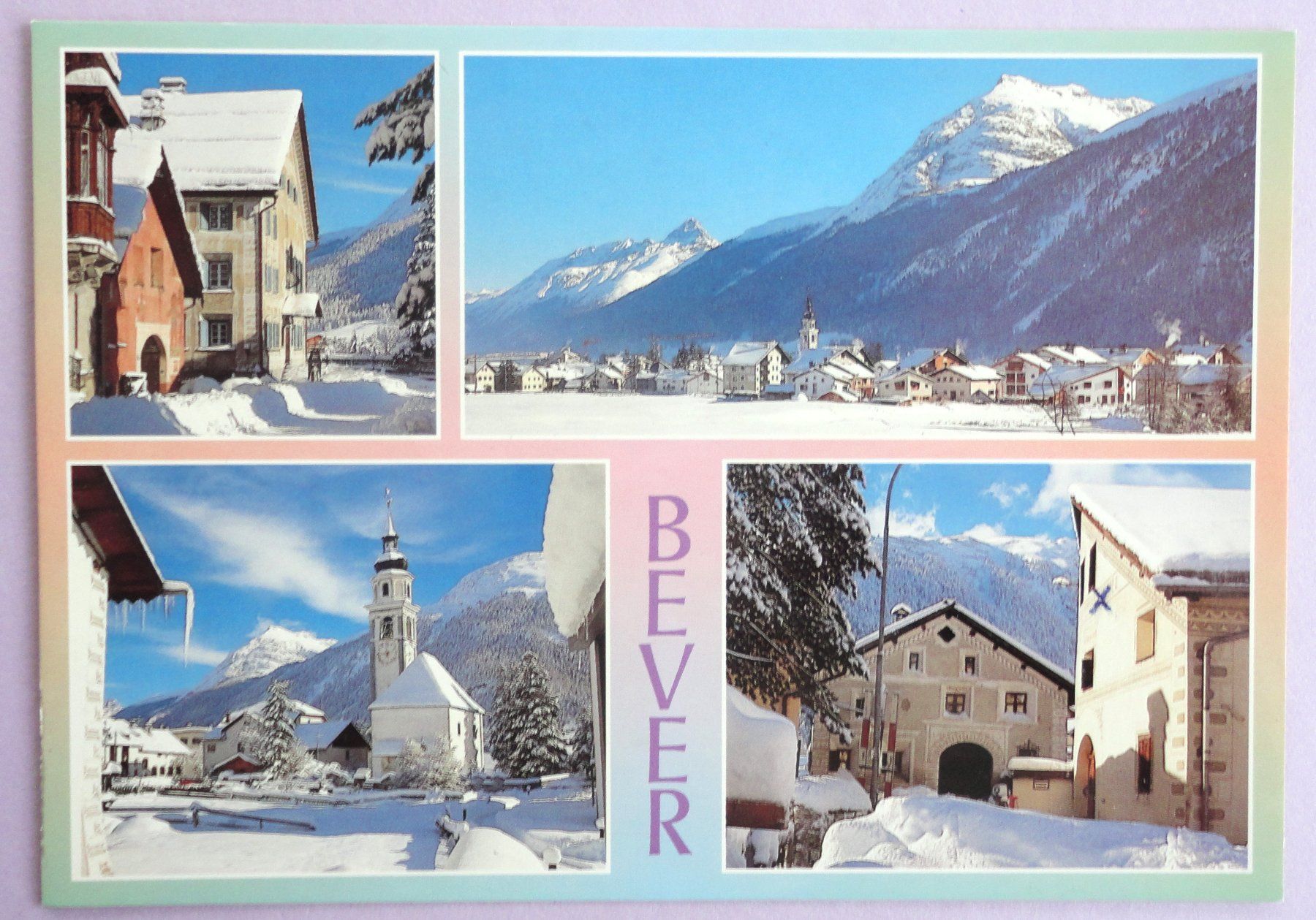 Ansichtskarten: Bever, 1708 m ü.M. – Defekt aus Fétigny von Billy2miny