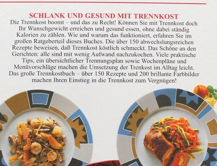 Libri: Das grosse Trennkostbuch – Usato da Schlatt TG venduto da annesbuecher 1
