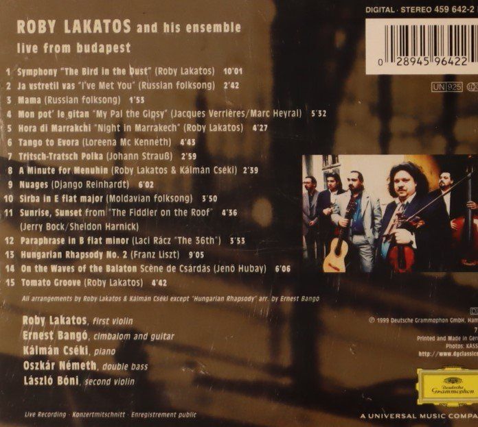 CDs: Live from Budapest Lakatos – Gebraucht aus Luzern von CONTENTI 2