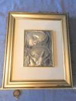 MUTTER UND BABY, ETAIN DU PRINCE, ZINN+VERGOLDET ?  27x32,5