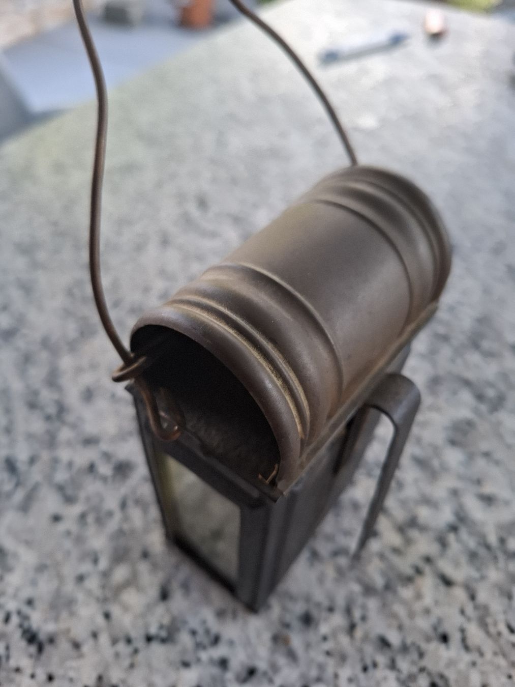 Lampen: Antike Metall Laterne mit Wappen – Gebraucht aus Rorschacherberg von Luckyhorse 3