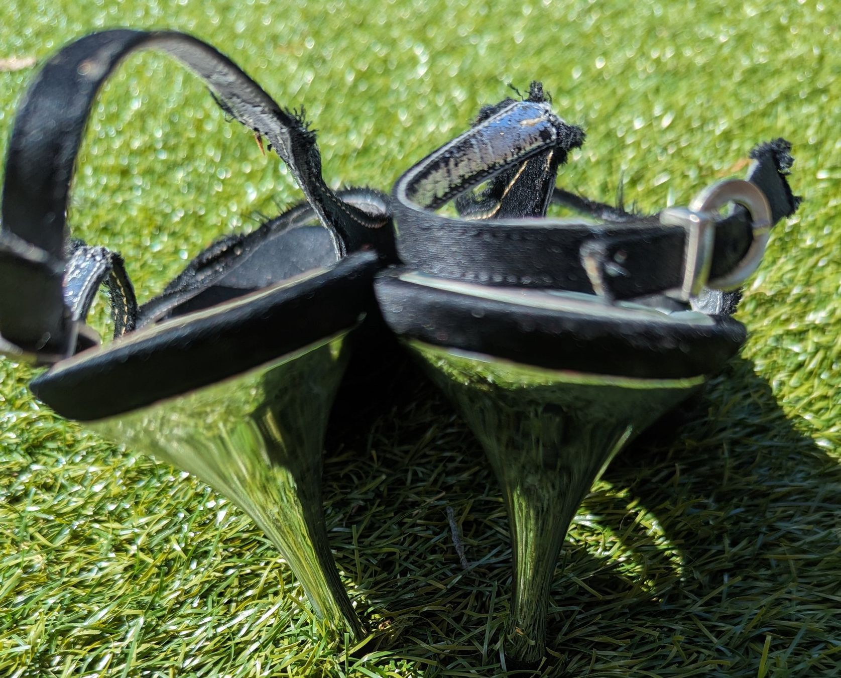 Scarpe da donna: Sandalen Gr 38 Plateau mit silber Absatz – Usato da Altendorf venduto da Eistoelter 3