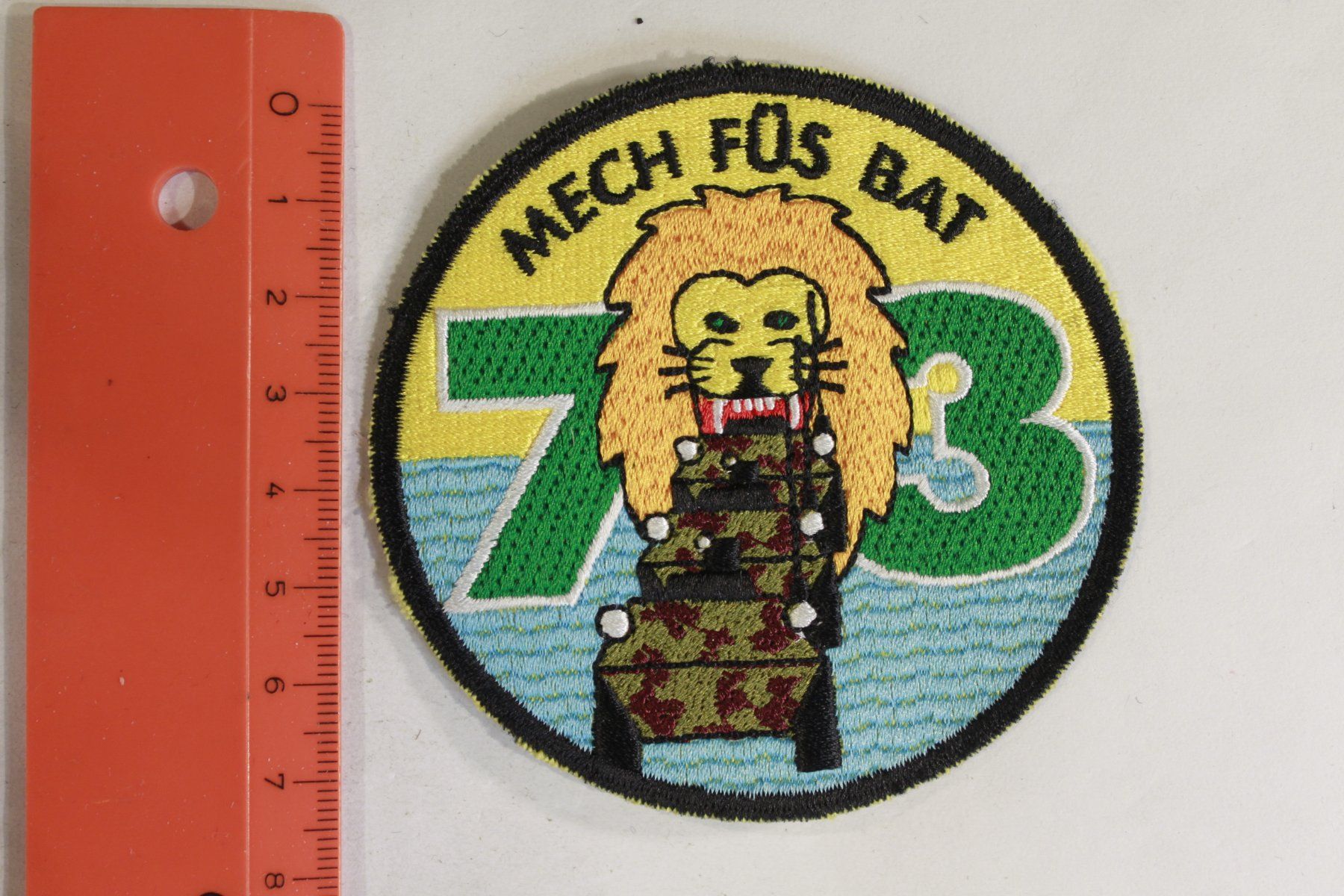 Schweizer Armee Plaketten & Abzeichen: 73 Mech Fus bat – Gebraucht aus La plaine von 762