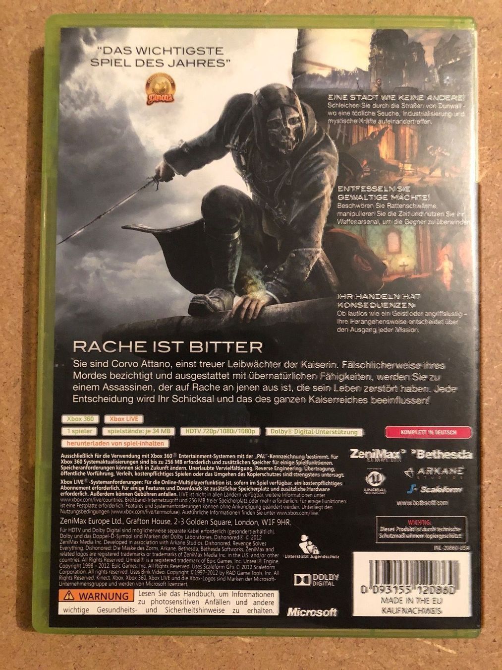 Spiele: Dishoroned für Xbox 360 – Gebraucht aus Kestenholz von Mad18 1