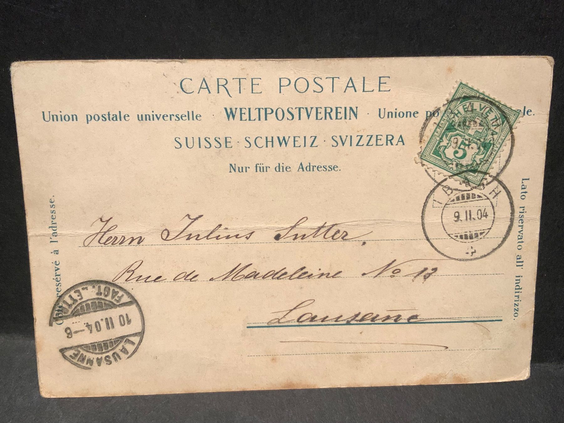 Cartoline postali: AK Gotthard Express 1904 – Usato da Wila venduto da 7churfirsten 1