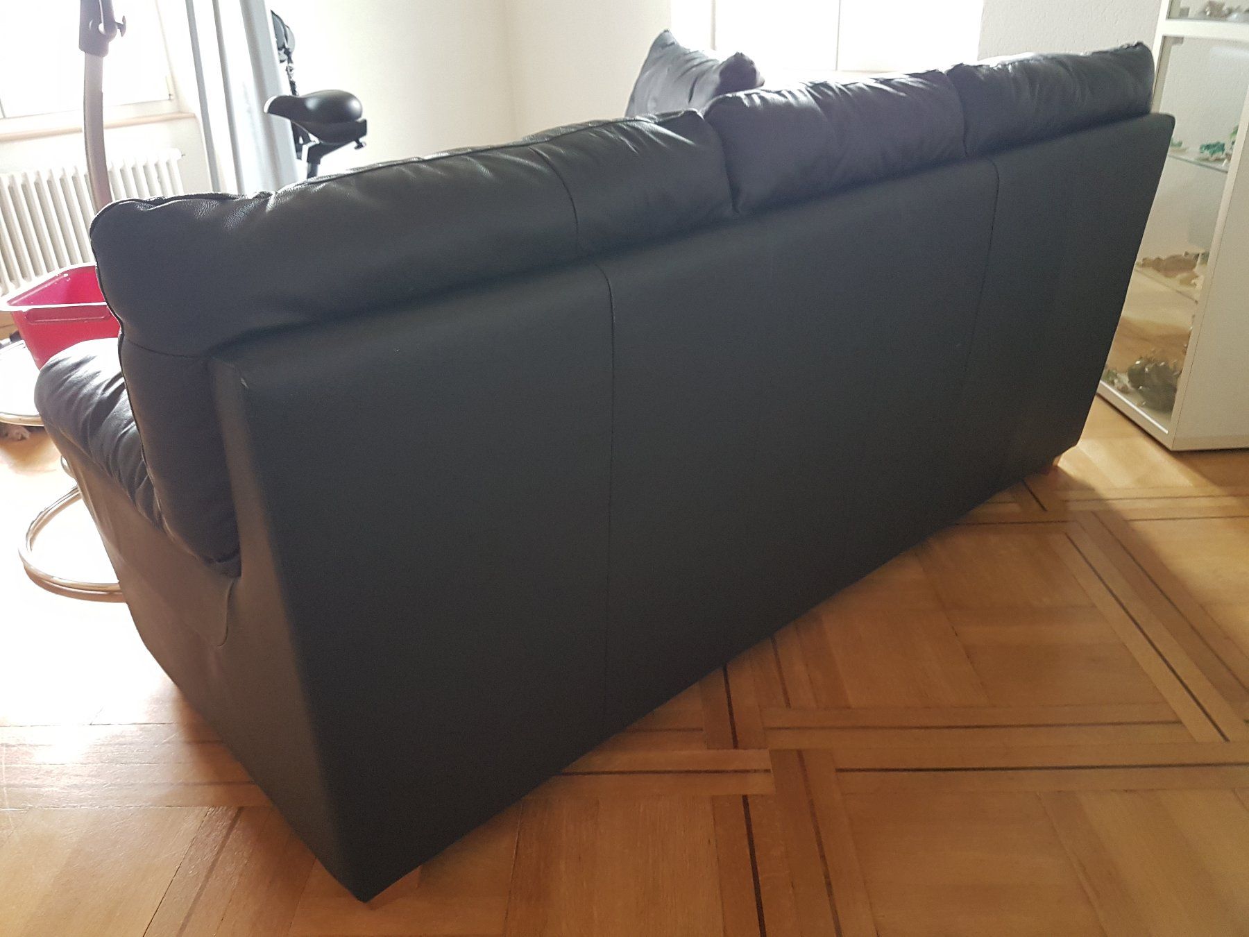 Divani: 3-er Ledersofa / Sofa schwarz – Usato da Villnachern venduto da OnkelTom007 4