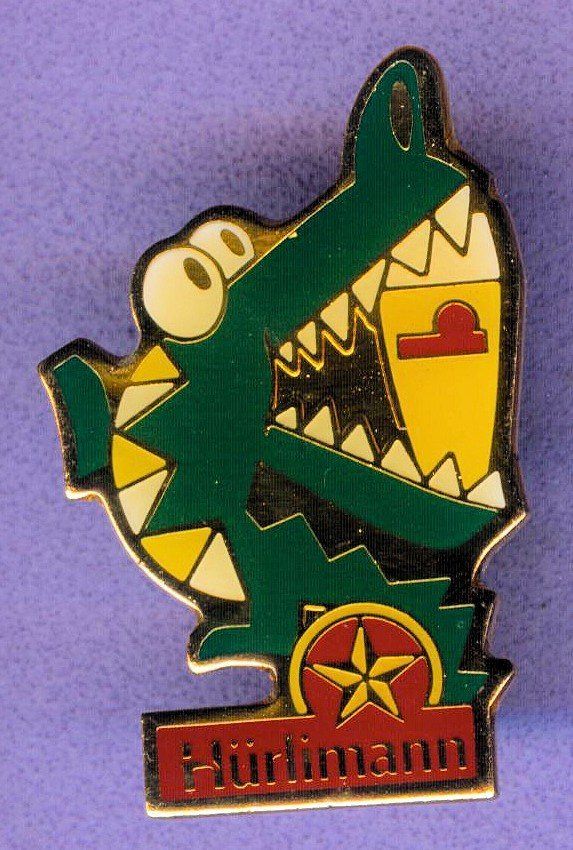 Hürlimann Placchette & Badge: Hürlimann Bier  Drachen – Usato da Winterthur venduto da Sammleroase