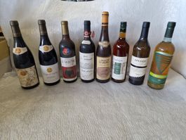 8 alte Weine 1985 - 2002 immer im kalten Keller gelagert