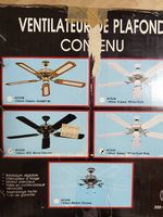 Ventilateur de plafond noir - APPAREIL NEUF JAMAIS UTILISE