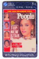 Telefonkarte "Whitney Houston".