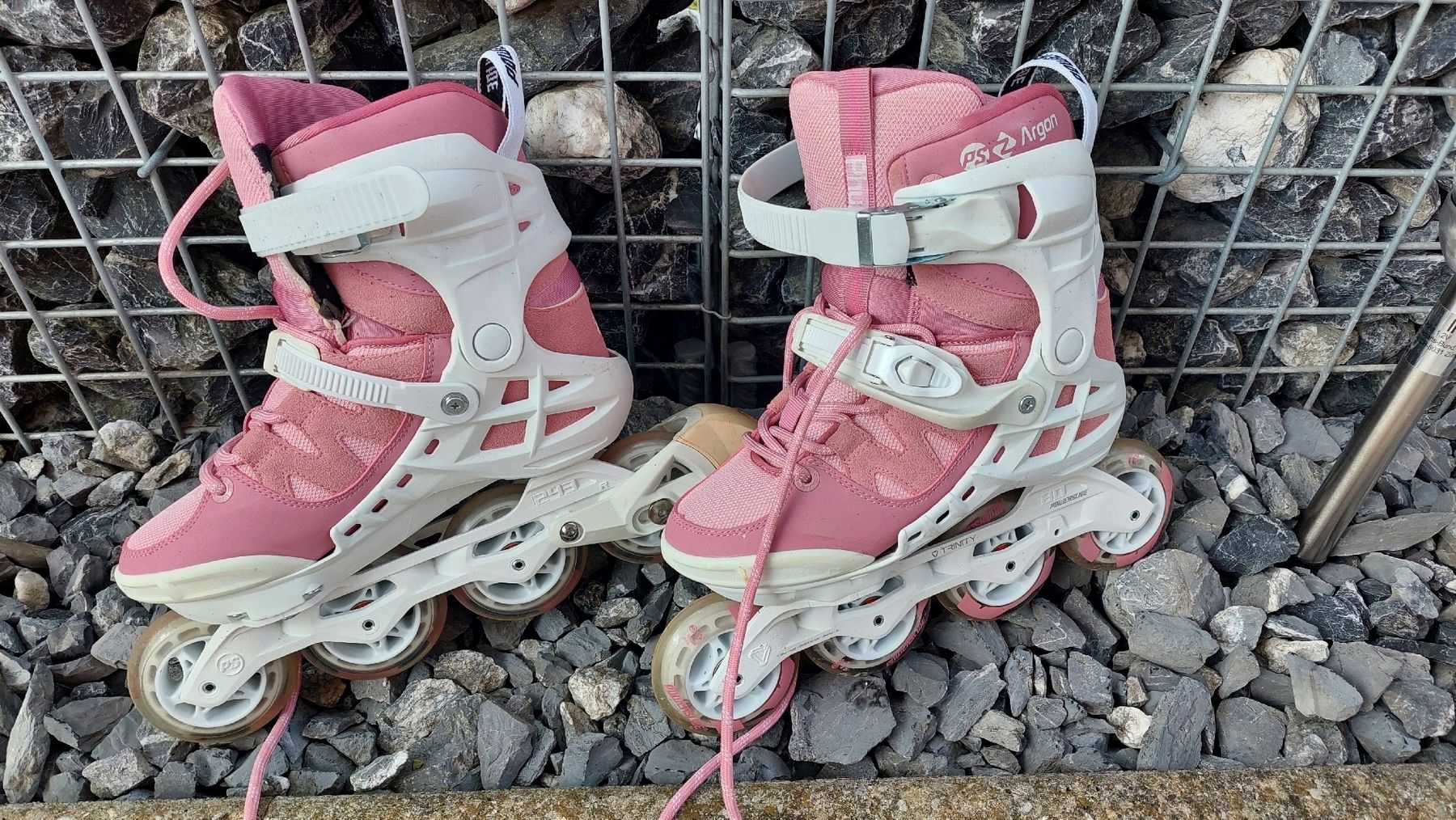 Inline-Skating & Rollschuhe: Inlineskates Powerslide Argon Grösse 39 pink weiss – Gebraucht aus Rossrüti von Annetti81