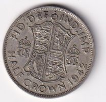 Grossbritanien half crown 1942