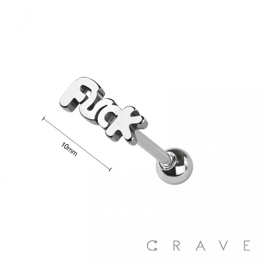 Piercingschmuck: Zungenpiercing Fuck – Neu und originalverpackt aus Döttingen von Orangeroad 1