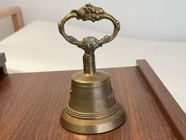 SCHÖNE MESSING-/TISCHGLOCKE / Tirol / „WAIDRING / 2002“