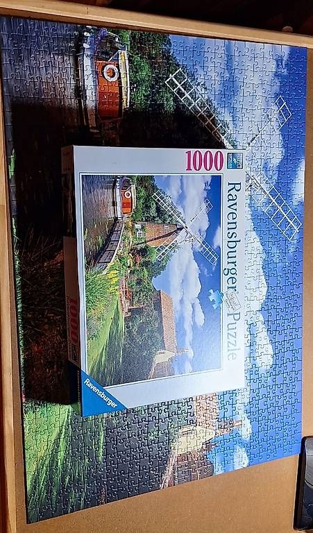 Puzzle: Puzzle moulin 1000 pièces complet – Usato da La Tine venduto da chrystang 2