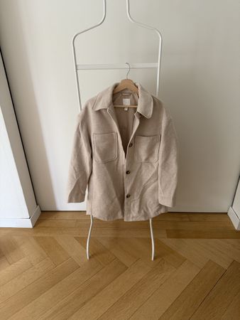 Beige Übergangsjacke Gr. S 