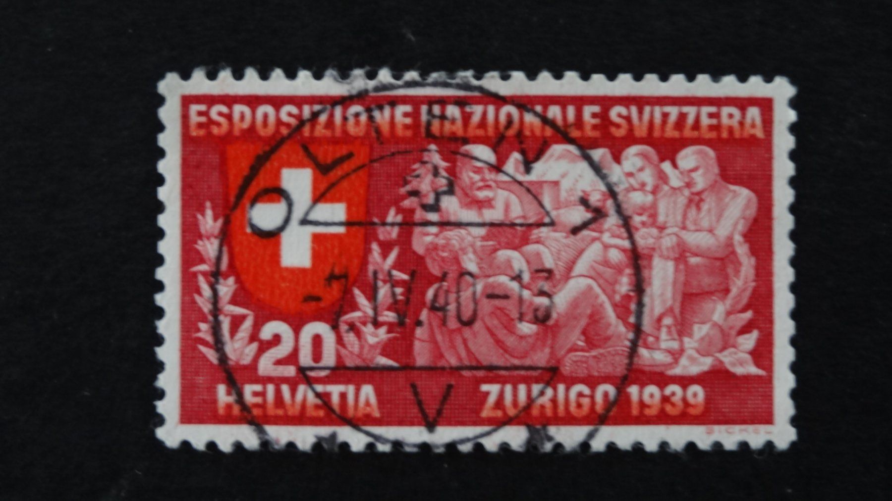 Tutti i francobolli: Vollstempel OLTEN 1  7.IV.40   27 – Usato da Anwil venduto da C-DAIHA