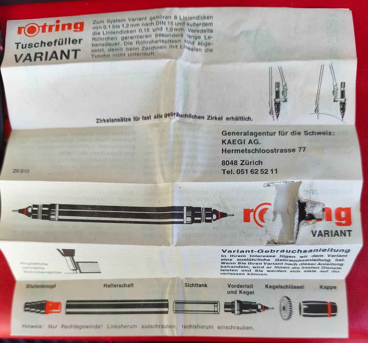 Rotring Stylos & Marker: Rotring Variant Tuschezeichner-Set, komplett – D'occasion à Zürich par Tanteemma369 9