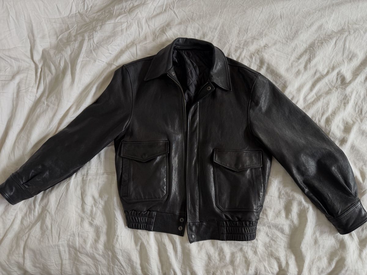 Giacche: Coor Black Lambskin Korean Leather Jacket – Usato da Uster venduto da b_b96